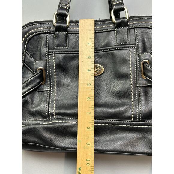 BOC Born Concepts Adjustable Crossbody Purse Black Faux Leather Zip Closure - Picture 10 of 16